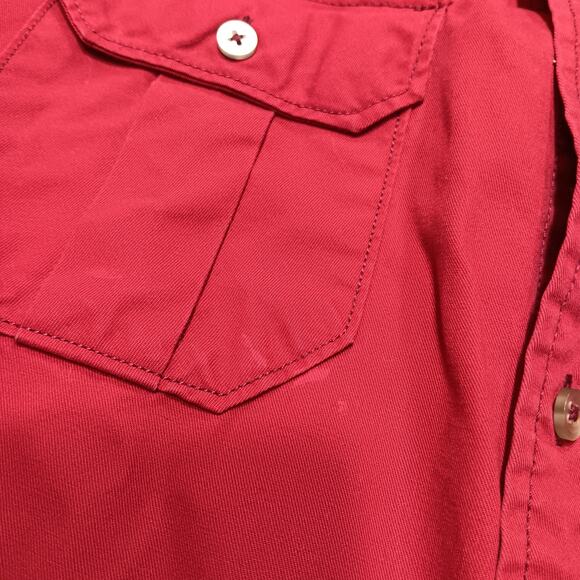 IZOD Men's‎ Button-Down Long Sleeve Casual Shirt Size XLarge Red - Picture 6 of 14